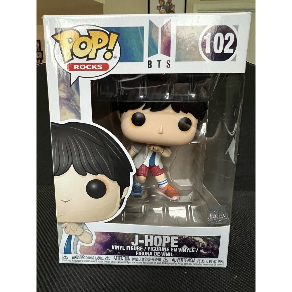 Funko Pop Rocks BTS J Hope Vinyl Figure #102 K‎ Pop ARMY Music Idol  Vaulted